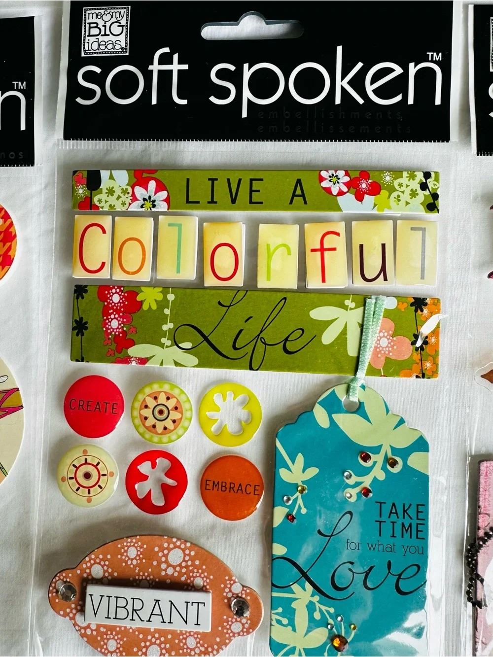 Craft Scrapbook Sticker Lot 3D Jolee’s Boutique, K&Company, Me & My Big Ideas - Picture 7 of 9